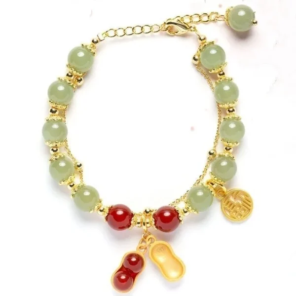 Feng Shui Wealth Bracelet Green Jade Bracelet Attracts Lucky Wealth Sexually