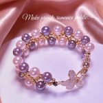 Elegant Light Luxury Fresh Bead Bracelet for Women, Four-Leaf Clover Design, Cute and Charming, Ideal for Girls, Students, and as a Gift for Best Friends